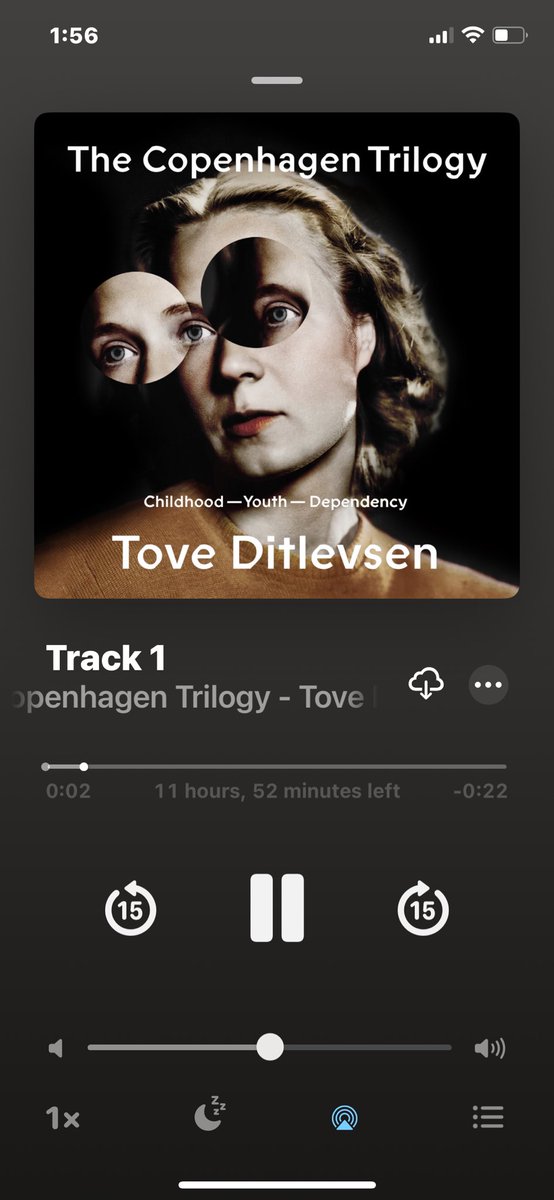MattilaKarita's tweet photo. And now I have it! 🥰

Thank you for recommending, dear David @DrDavidVernon 

#audiobook  #ToveDitlevsen #Trilogy https://t.co/faLYUVwq9K