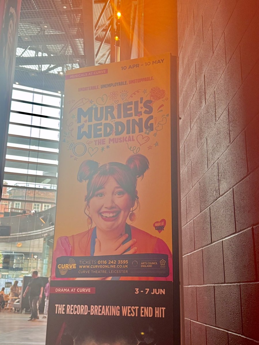I had the pleasure of watching Muriel’s Wedding The Musical last night at <a href="/CurveLeicester/">Curve</a> - I highly recommend booking tickets while it’s on, it’s just like the film but with musical elements. If you fancy being on stage, book wedding seat tickets - you’ll be part of the wedding!