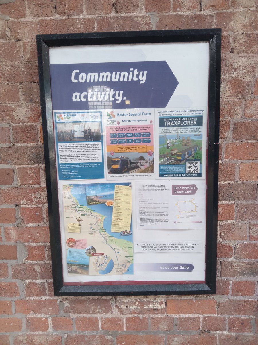 YorksCoastlines's tweet photo. #CommunityRail is about about #ConnectedTravel. Something we do each summer is highlight bus connections to the many holiday camps on the Yorkshire coast between #Bridlington #Filey and #Scarborough
@EYBuses #Coaster13
https://t.co/p8WeRT9TRa https://t.co/xD9mvciLtI