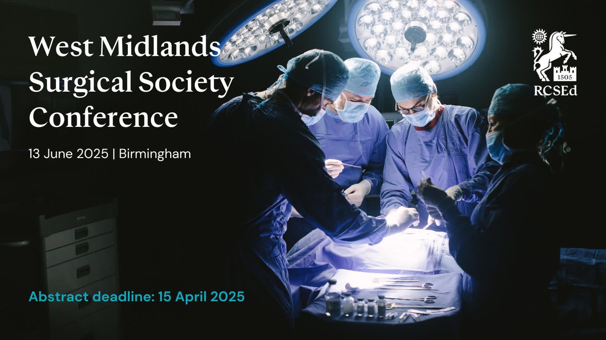 ❗The abstract submission deadline for the West Midlands Surgical Society Conference is fast approaching. This is a great opportunity for participants to showcase their work and contribute to the exchange of surgical knowledge.
Submit by Tuesday 15 April: bit.ly/3R1c0RY