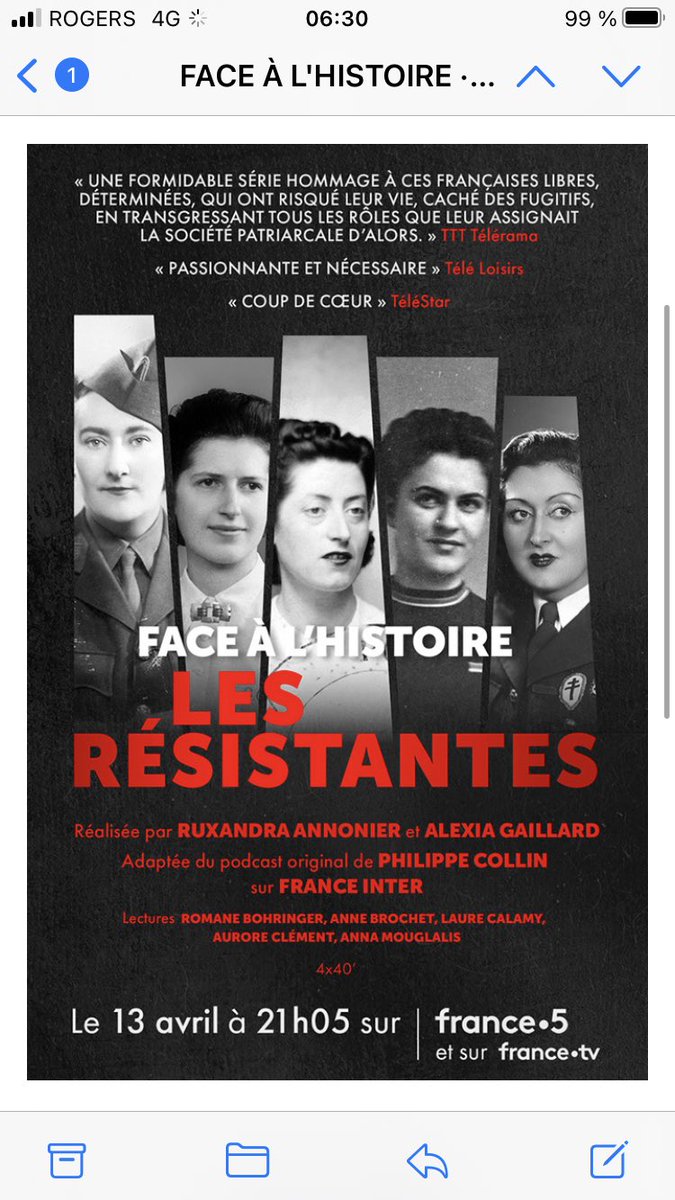 Philco750062's tweet photo. ‼️📺‼️
C’est  ce soir sur France 5 à 21h05 !
Adaptation de notre série consacrée aux Résistantes pour @franceinter et @radiofrance !
Merci à @Francetele pour sa confiance. https://t.co/EMwLqOnUWb