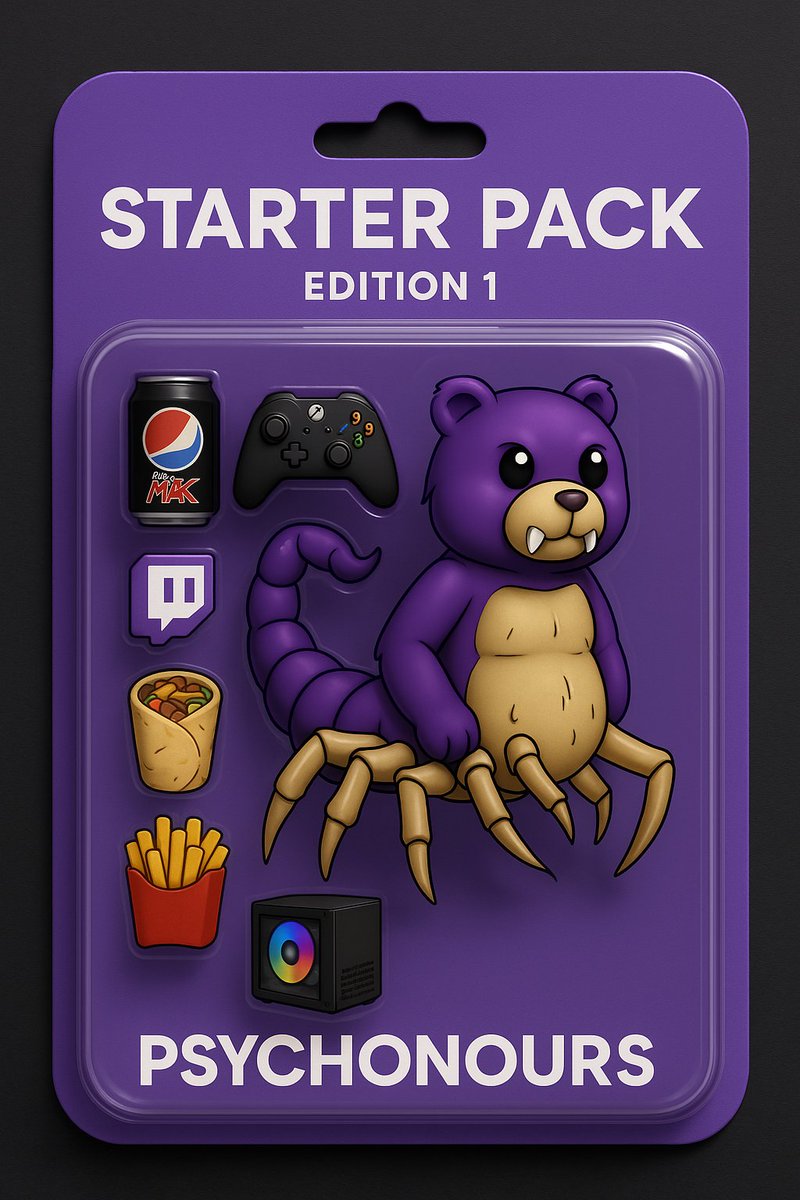 psychonours's tweet photo. J’ai cédé moi aussi au starter pack… Et honnêtement ? Trop fier du résultat 🐻🦂
Pepsi Max, kebab, manette et vibes Twitch 🔥
Victime des tendances, oui… mais avec style 😎
📺 https://t.co/DK90v7twcG
#Psychonours #TwitchFR #StarterPack https://t.co/uOgrTwYnV7