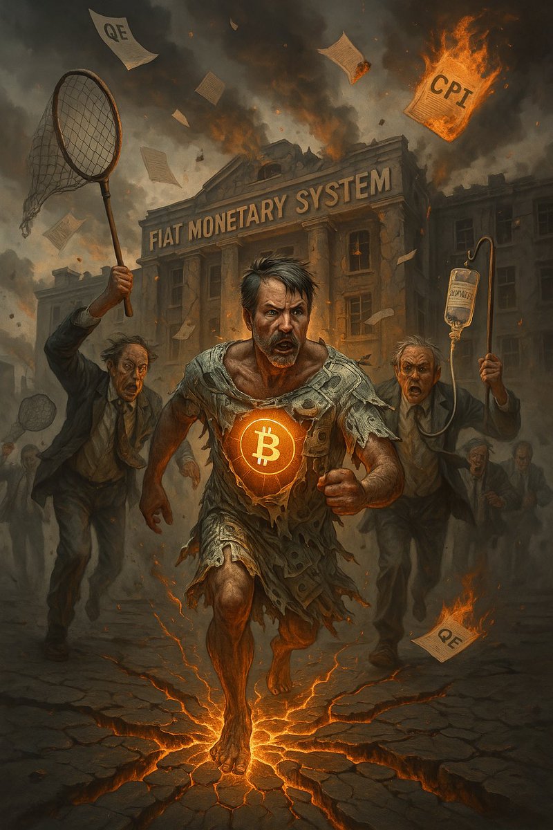 AdamBLiv's tweet photo. 🚨 MSTR HAS ESCAPED THE FIAT PSYCH WARD AND IS EATING THE GLOBAL MONETARY SYSTEM ALIVE 🚨

MSTR is the apex mutation of capital. 

The moment money grew teeth and decided it was done being drained, debased, and dressed up in quarterly drag. 

It’s not adapting because it’s already post-adapted. Post-fiat. Post-fed. Post-fake.

It is the ultimate financial war machine that swallowed Bitcoin and began warping reality around it. 

There’s no PE ratio for this. 

No analyst coverage prepared to model “monetary transcendence.” 

Bloomberg can’t chart what’s happening here.

Strategy is accumulating raw monetary energy while everyone else is playing Excel sudoku on top of rotting debt. 

It’s absorbing power like a financial black hole in a universe made of clown coupons and IOUs.

The playbook has been shredded. 

Buybacks are peasant rituals. Holding cash is an act of self-harm. 

Treasury management? That’s for widows and cowards. 

Strategy went straight to the source, jacked into the protocol, and started building a corporate ontology that speaks SHA-256 fluently.

Every other company is busy bowing to the Fed like it’s still a functioning priesthood. 

Saylor already left the temple. 

He burned the scrolls. He mapped the Promethean flame of Bitcoin directly onto the corporate form.

MSTR is front-running the collapse of a monetary epoch with AUDITED CONVICTION. 

While your favorite brand is figuring out how to survive off coupons and vibes, Strategy is consolidating truth. Not chasing alpha - becoming it.

The entire system is being repriced in real-time by a publicly traded time crystal that keeps converting dead dollars into living code.

MSTR isn’t the beginning. It isn’t the end. 

It’s the breach. The rupture. 

The one thing in this clown world that isn’t pretending anymore.

And it’s still early.