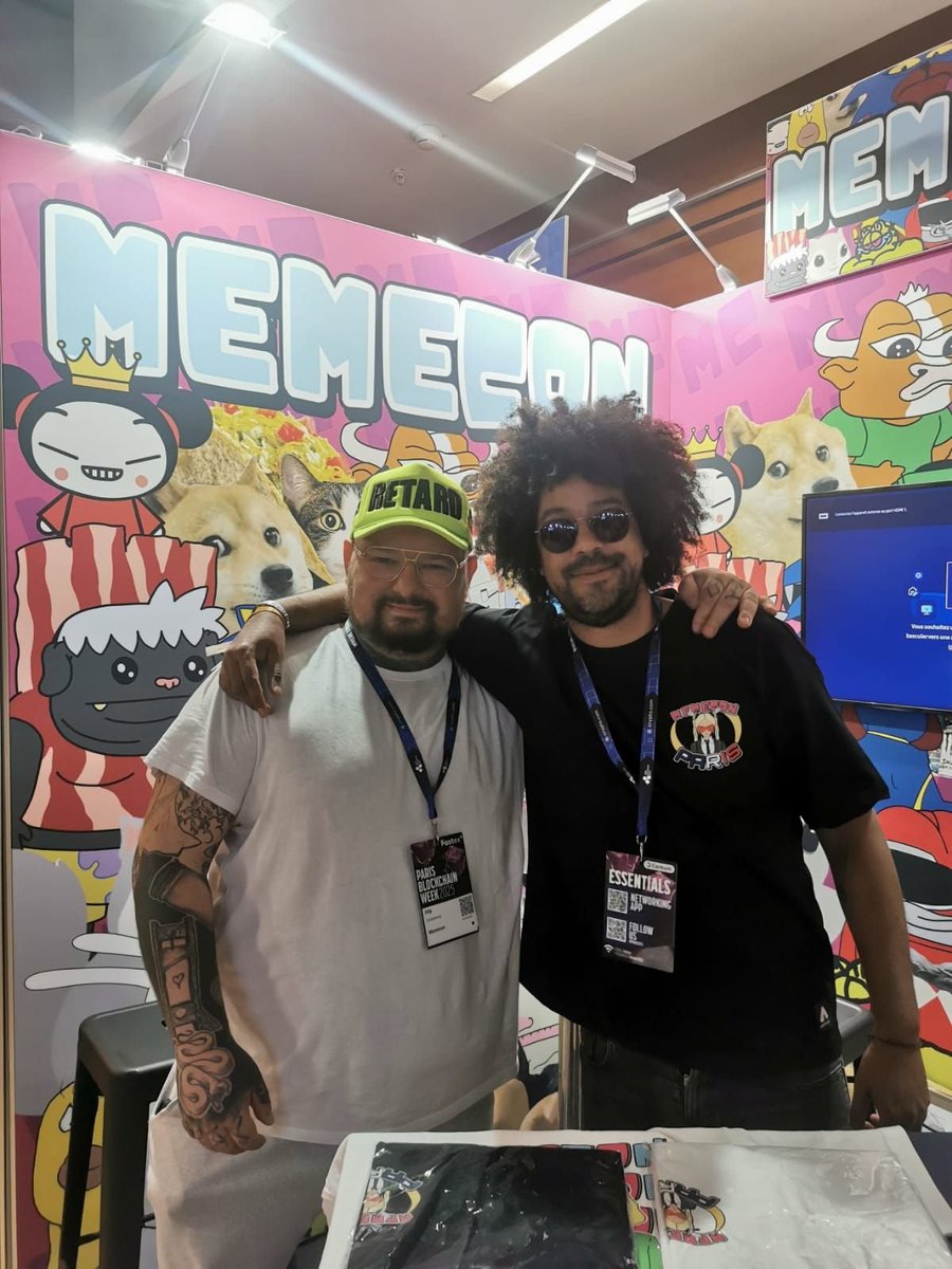 MetaFroggy_'s tweet photo. Last week at @signalweek was a BLAST 🚀

We killed it with my bro @D00DisHere 🥳

✅ MEMECON booth was the most degen + most visited
✅ 350 tees in collab with #BITCOIN #RETARDIO $SPX = 450 new followers + 396 on waitlist for Mint Meme
✅ Collabs cooking, real builders building
✅ Panel + workshop = memes, laughs, alpha
✅ VIP Ritz dinner 🍷
🇨🇳 You can now call me Ba Yu, thanks @MVenturesLabs 

DON’T FADE IRL EVENTS 🫡

@NFCsummit is next, Don't Fade it!