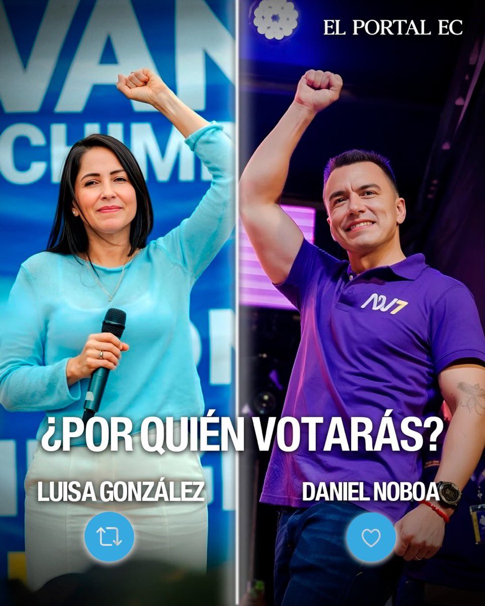 eduardomenoni's tweet photo. Hoy Ecuador define su futuro al menos por los próximos 20 años, pueden convertirse en una nueva tiranía como Cuba o Venezuela o ser libres en democracia. Mi consejo rechacen el comunismo, salgan y voten por Daniel Noboa y digan NO a la comunista Luisa González y Rafael Correa. 🇪🇨 https://t.co/FtmirKupQA