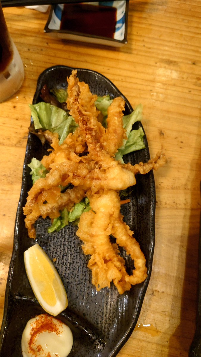 大変美味しかったです。
横浜イカセンター
刺し盛り、イカスミチャーハン、イカ刺し、ゲソ天

 #アンのフェア飯