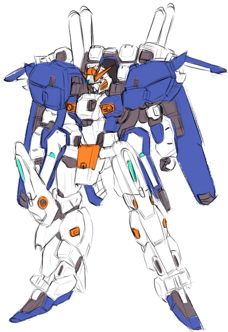 1年前の模写です先日のCGがpixivでランキング入りしましたありがとうございます#ガンダムセンチネル#EX_Sガンダム#模写 
