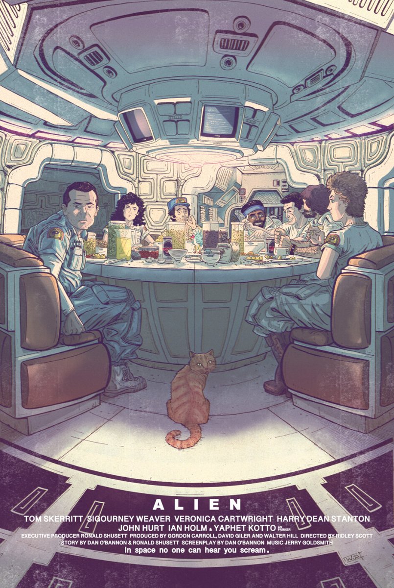PosterEscape's tweet photo. Stunning poster for Alien by Wagner Diesel 

#Alien https://t.co/91XClN8SWd