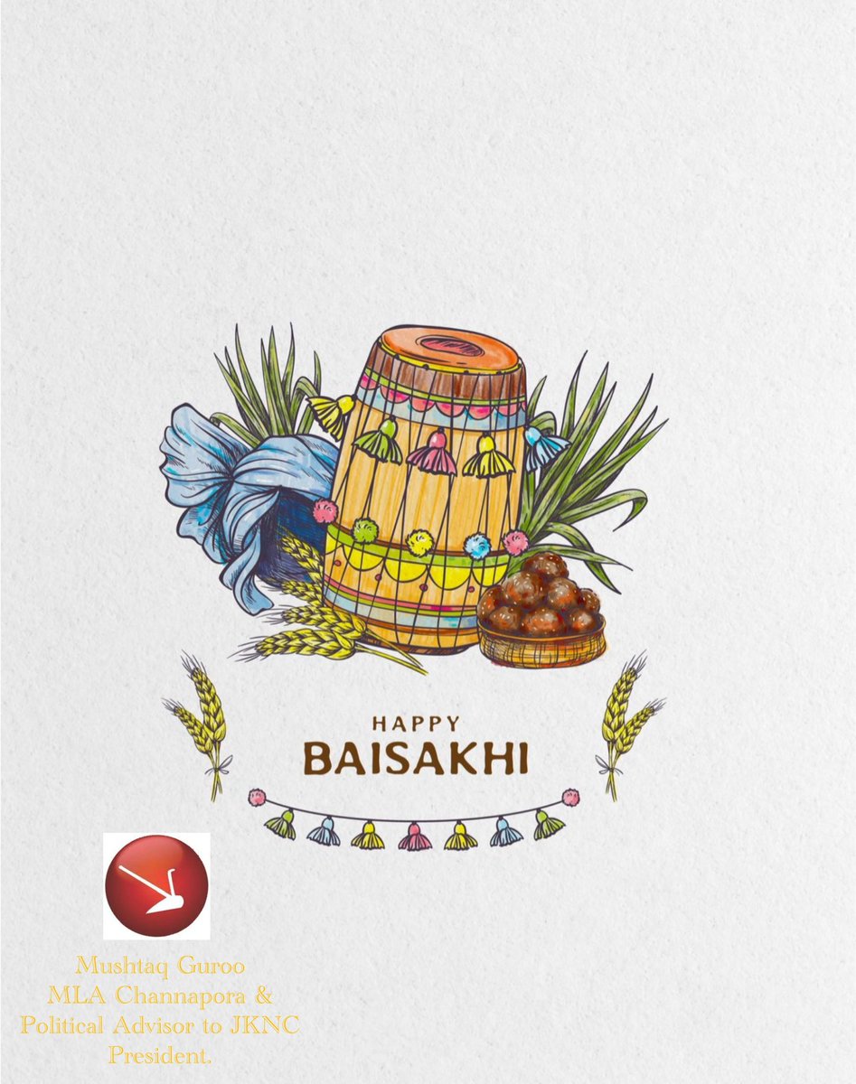 Office of MLA Mushtaq Guroo. (@mlachannapora) on Twitter photo Honble MLA Channapora & Political Advisor to JKNC President <a href="/MushtaqGuroo/">Mushtaq Guroo</a> extends heartfelt wishes to everyone on the auspicious occasion of Baisakhi. May this festival of harvest bring abundant joy, prosperity, and good health to all. Let's celebrate the spirit of togetherness Honble MLA Channapora & Political Advisor to JKNC President <a href="/MushtaqGuroo/">Mushtaq Guroo</a> extends heartfelt wishes to everyone on the auspicious occasion of Baisakhi. May this festival of harvest bring abundant joy, prosperity, and good health to all. Let's celebrate the spirit of togetherness