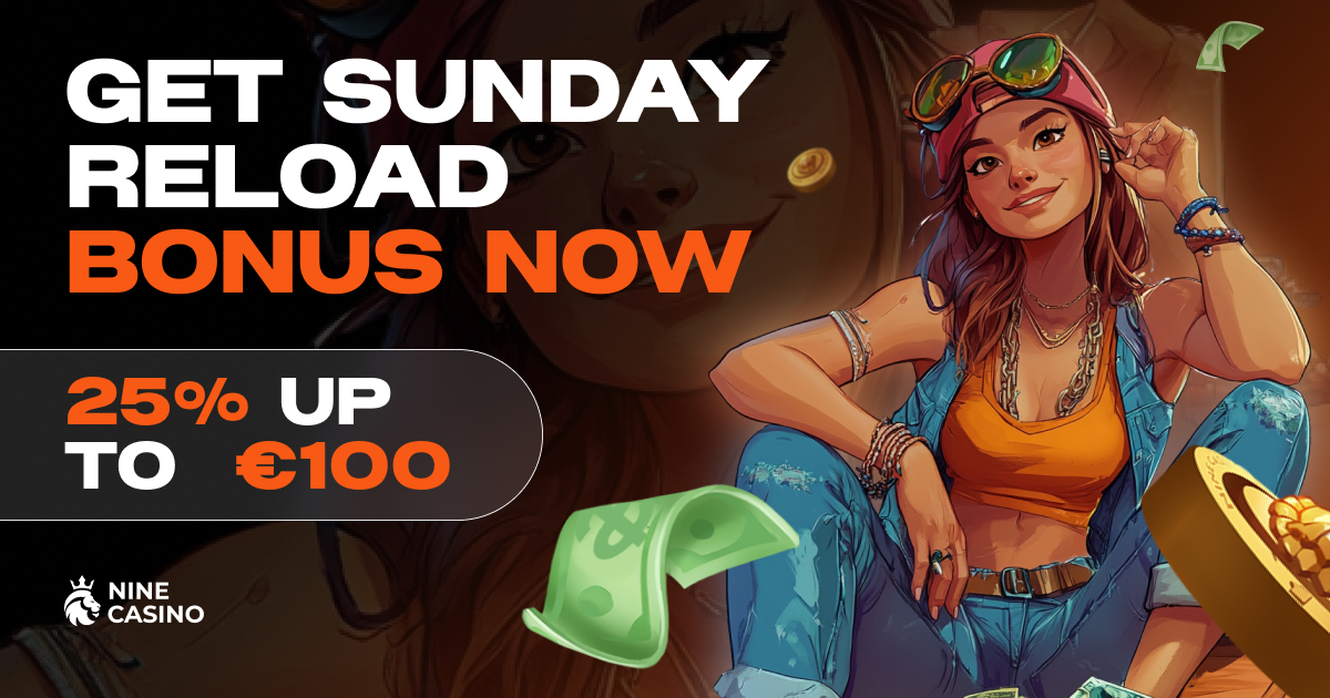 _NineCasino's tweet photo. 💰 YOUR FAV RELOAD BONUS IS HERE 💰

Get a 25% reload bonus up to €100, only today! 

🔥 Deposit €30+ with code: SUNDAY25

Don’t miss out on this weekend treat! 🎉

18+ 
#SundayBonus #ExtraCash #CasinoFun https://t.co/Q1r0HMLiUg