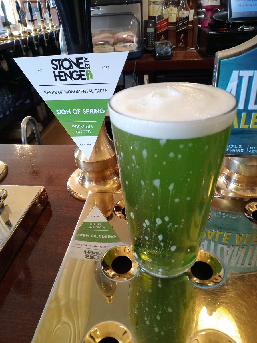 The barman assures me this isn't fairy liquid, @ The Jeweller's Arms, Birmingham.