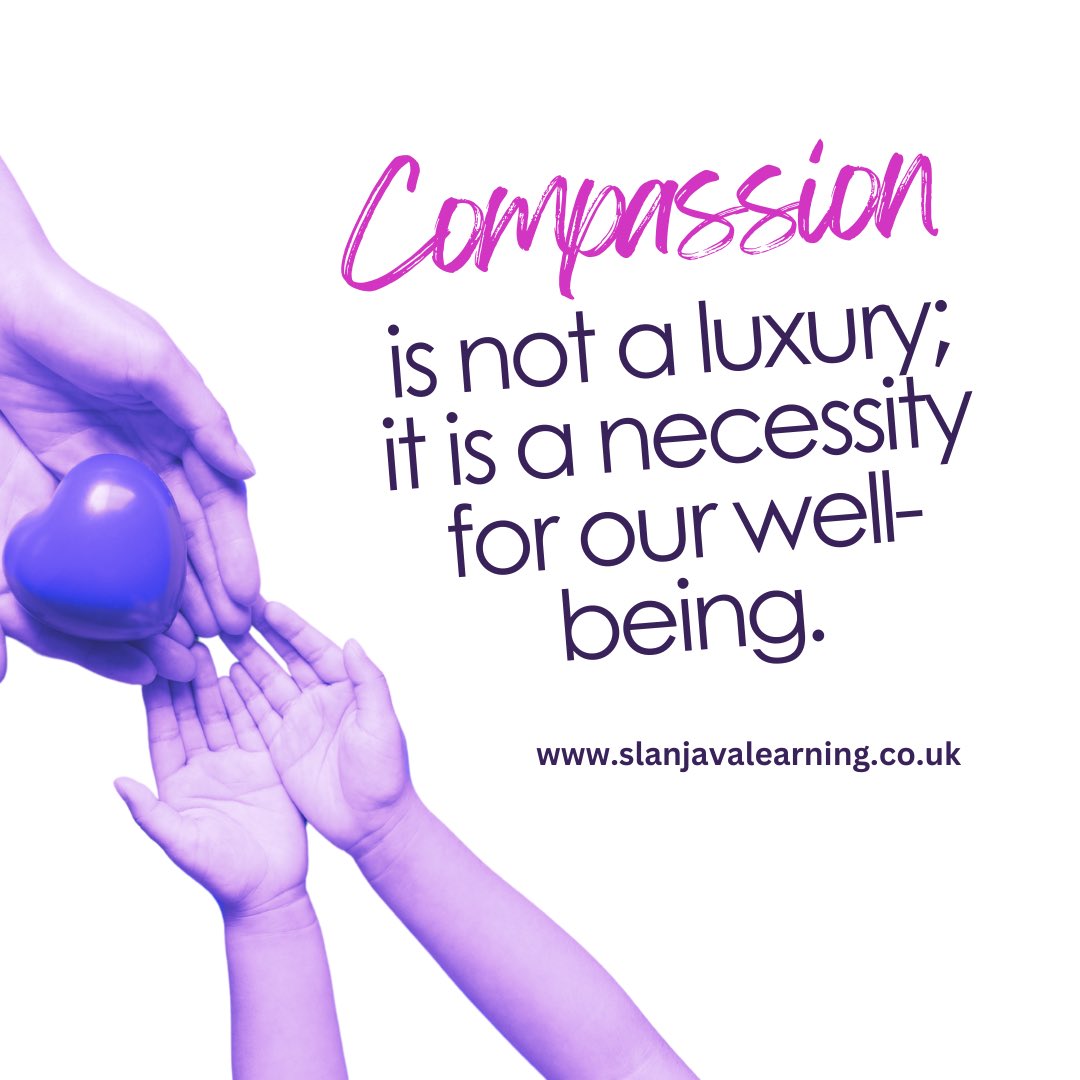Slanjava_Learn's tweet photo. "Compassion is not a luxury; it is a necessity for our well-being."

This Stress Awareness Month, let's embrace compassion for ourselves and others.​

Explore more on how to #LeadWithLove in our latest blog post: https://t.co/FKbDvXlSDY

#StressAwarenessMonth #MentalHealth https://t.co/64EhxtShLp