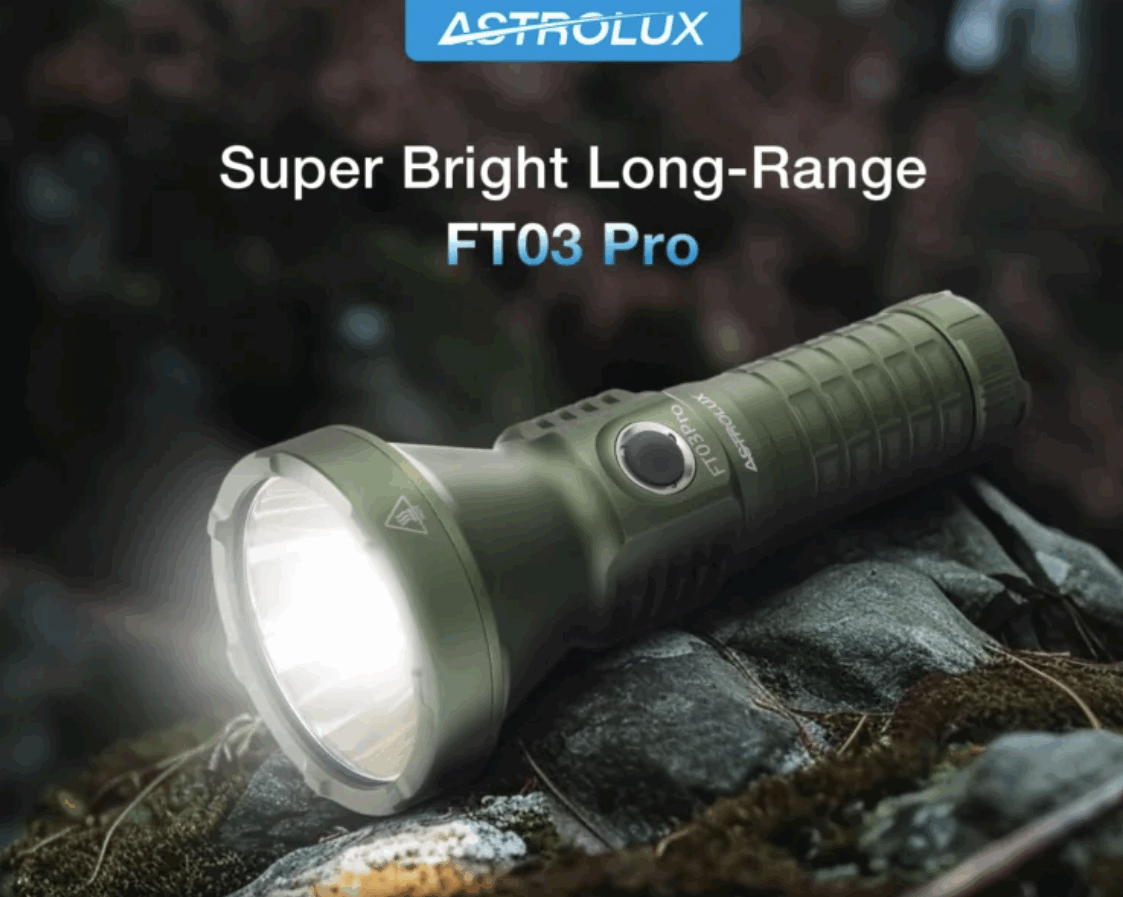 GoMallgr's tweet photo. 🔦 Astrolux® FT03 Pro HI50 LED – Φακός 3050LM με Εμβέλεια 1280M &amp; USB-C @Banggood μόνο 40,91€
https://t.co/LmNTa39Raj https://t.co/kOq76Ha9tE