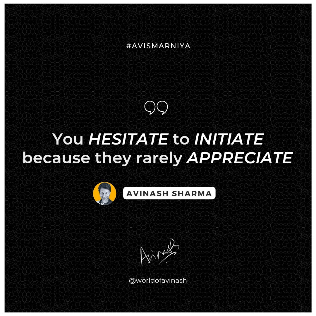 worldofavinash's tweet photo. We all begin with enthusiasm:
An idea💡
A gesture 🤝 
A step forward 👣
All with the intention to help or bring something good into this world 🌍

But what happens when those steps are met with silence? 🤐

Let appreciation lead and criticism follow gently, only when needed. https://t.co/X1rxeCfYFg