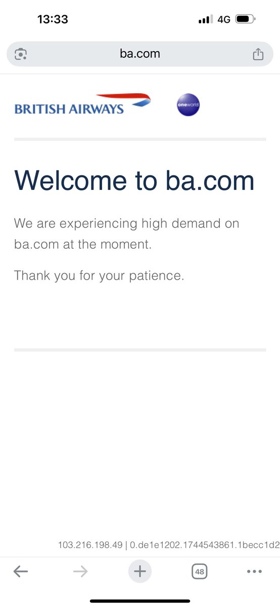 EWysong's tweet photo. @British_Airways this happens a lot!! Why is your website so 💩??? 🤬 https://t.co/KUhrBEEskP