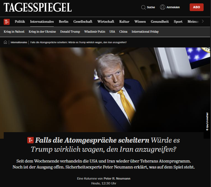 Peter R. Neumann (@peterrneumann) on Twitter photo Worum es bei den Atomgesprächen im Iran geht -- und warum (mal wieder) viel auf dem Spiel steht -- erkläre ich im <a href="/Tagesspiegel/">Tagesspiegel</a> 👇
tagesspiegel.de/internationale… Worum es bei den Atomgesprächen im Iran geht -- und warum (mal wieder) viel auf dem Spiel steht -- erkläre ich im <a href="/Tagesspiegel/">Tagesspiegel</a> 👇
tagesspiegel.de/internationale…