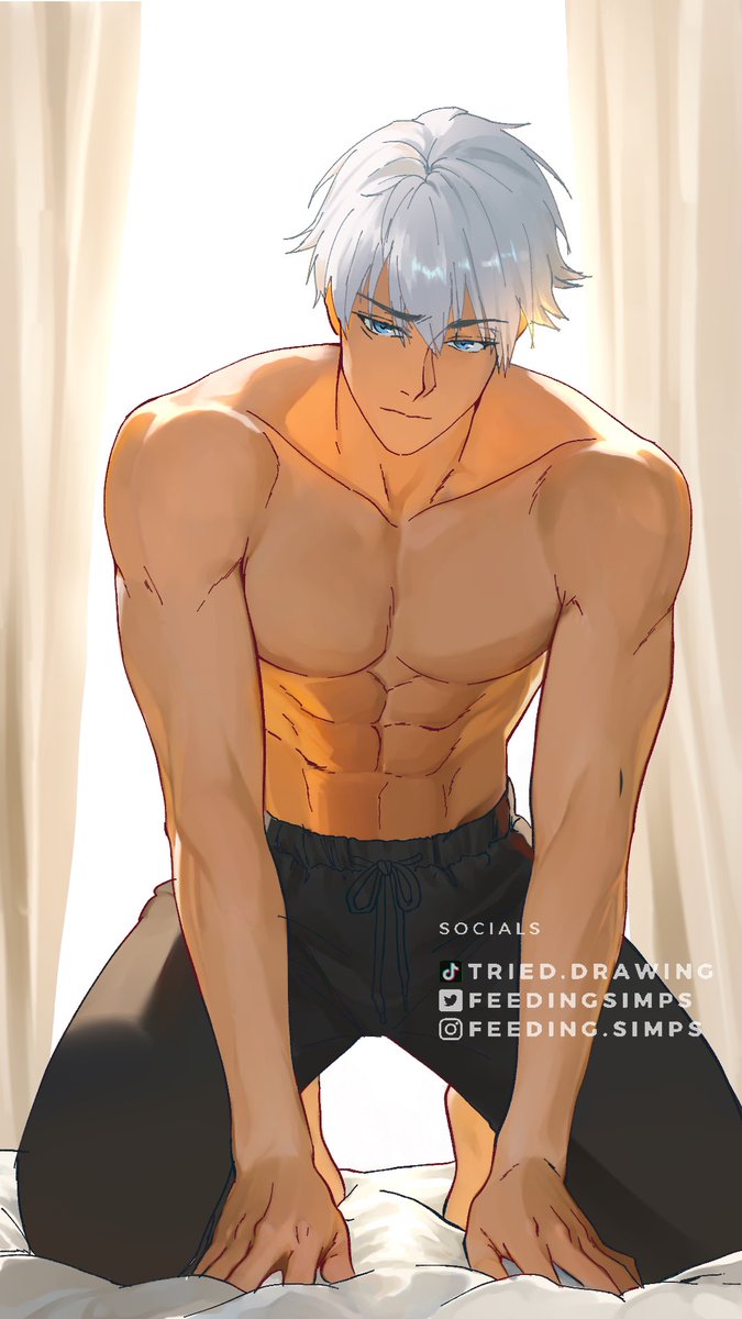 feedingsimps's tweet photo. He’s on the bed, hands buried in the sheets, looking up at you like a man who forgot how to breathe.
“I didn’t come here to beg,” he says, eventhough everything about him is begging
“You’re right there and I still feel like I’m starving. Say my name. Touch me”
—
#jjk #GojoSatoru https://t.co/6u5DmvMRke