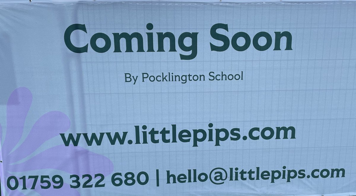 The signs are up <a href="/PockSchool/">Pocklington School</a> ! Building well under way and we’re looking forward to our first new joiners.