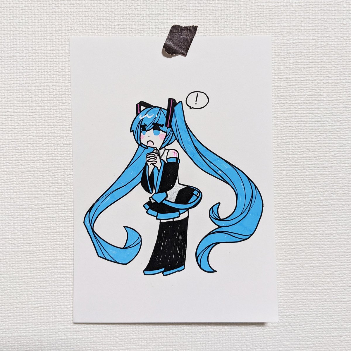 初音ミク 「BOOTHにてミクさんの原画販売します 期間4/20まで」|なののイラスト
