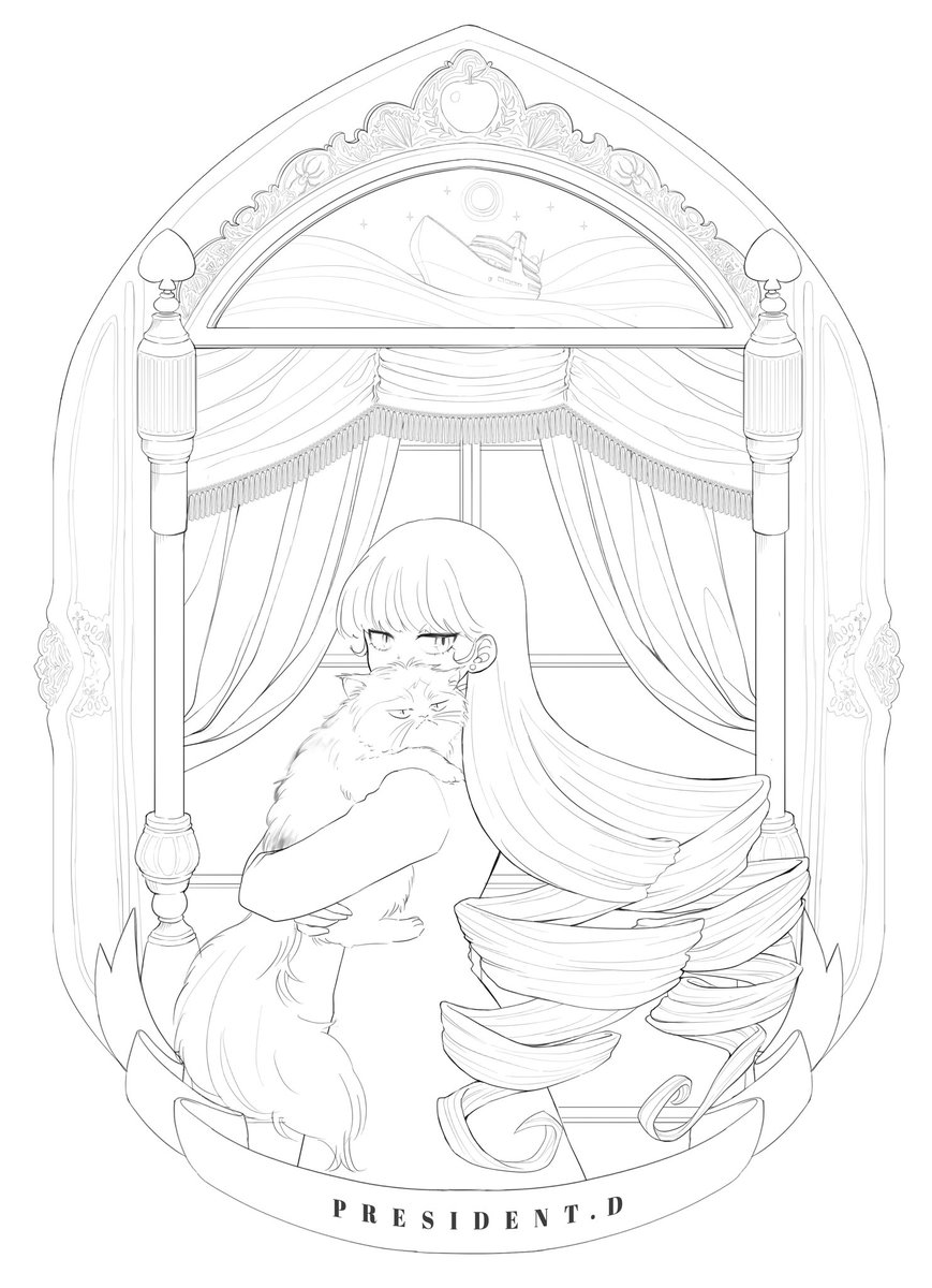 これは線画です　塗り絵にどうぞ(?)