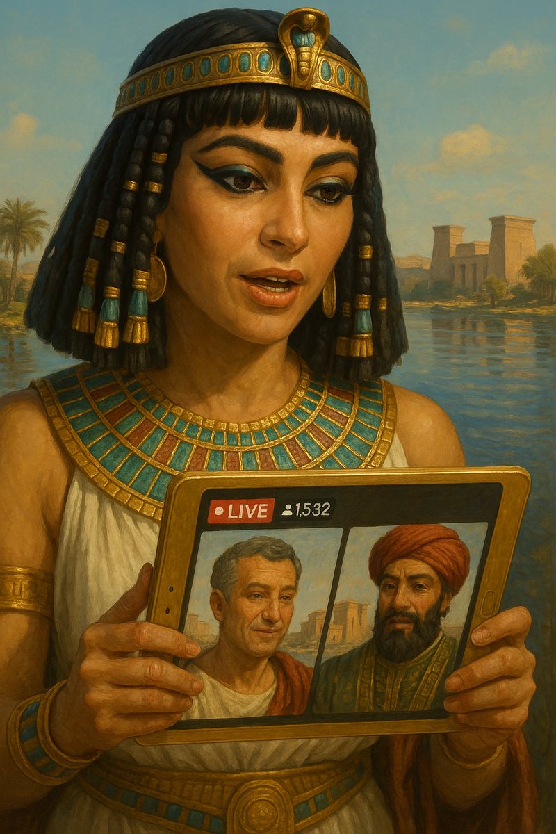 Sinandoqu's tweet photo. Cleopatra hosts a live broadcast, discussing trade deals with merchants from Rome and Persia.
#TinyWorkers #MiniatureWorkers #GiantCoffeeBean #MiniatureArt #AIgenerated #AIart #MacroPhotography #MidJourneyV7 #MiniatureScenes #HyperRealistic #MiniatureLife #DigitalArt #PromptEngineering #MacroLens #CinematicLight #CoffeeLovers #Minyatürİşçiler #YapayZekaSanatı #AIcreativity