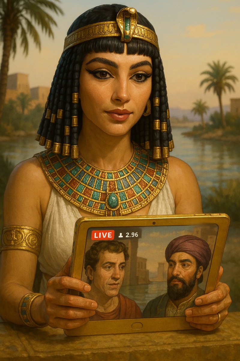 Sinandoqu's tweet photo. Cleopatra hosts a live broadcast, discussing trade deals with merchants from Rome and Persia.
#TinyWorkers #MiniatureWorkers #GiantCoffeeBean #MiniatureArt #AIgenerated #AIart #MacroPhotography #MidJourneyV7 #MiniatureScenes #HyperRealistic #MiniatureLife #DigitalArt #PromptEngineering #MacroLens #CinematicLight #CoffeeLovers #Minyatürİşçiler #YapayZekaSanatı #AIcreativity
