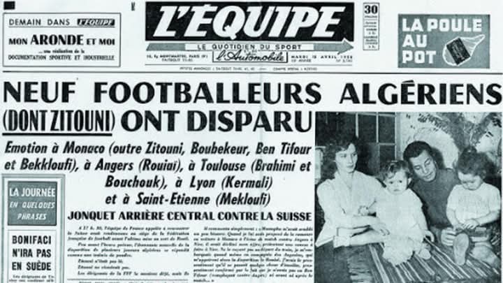 WBouchenafa's tweet photo. 67 years ago, the #FLN_football_team ⚽🇩🇿 was born — more than a team, it was the voice of a nation fighting for freedom.
Players from all across Algeria united to carry the hope of a people.
Sport became resistance.
Honor to the heroes.
#FLN #Algeria #FootballAndFreedom https://t.co/1a9VI2Bo9q
