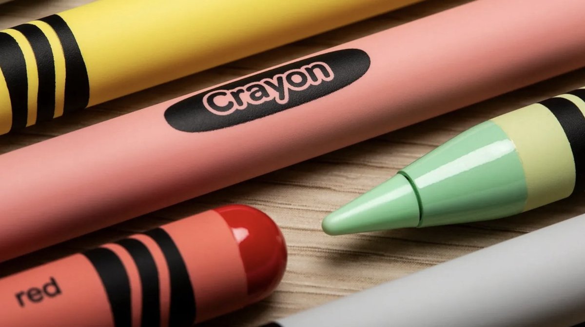 AppleX4_'s tweet image. 🖍️ ¿Recuerdas los crayones de tu infancia? Ahora puedes tener uno… pero pro. ColorWare lanza el Apple Crayon Pro, una Apple Pencil customizada en 7 colores vibrantes que imita un crayon real 🎨

Eso sí, nostalgia a $215 😅
#Apple #iPad #ApplePencilPro