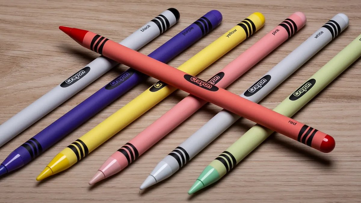 AppleX4_'s tweet image. 🖍️ ¿Recuerdas los crayones de tu infancia? Ahora puedes tener uno… pero pro. ColorWare lanza el Apple Crayon Pro, una Apple Pencil customizada en 7 colores vibrantes que imita un crayon real 🎨

Eso sí, nostalgia a $215 😅
#Apple #iPad #ApplePencilPro
