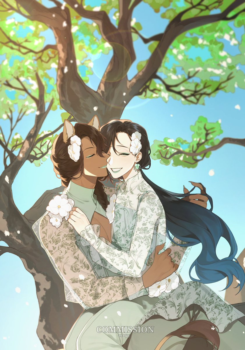 selen0mancy's tweet photo. —spring flowers 💮 x🦁🐦‍⬛—
When the white starlight blooms
I'll hold your hand
And endlessly fly

🎨Arcavyn
#twst創作生徒 #twst夢 #leoying #レオ監 https://t.co/zzdVTJzDo5