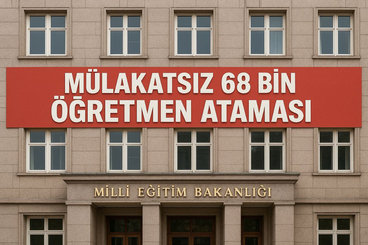 Öğretmenlerimizin göreve başlaması için 68 bin atama yapılmalı eğitimde fırsat eşitliği sağlanmalıdır
<a href="/RTErdogan/">Recep Tayyip Erdoğan</a> <a href="/tcbestepe/">T.C. Cumhurbaşkanlığı</a> <a href="/Yusuf__Tekin/">Yusuf Tekin</a> <a href="/memetsimsek/">Mehmet Simsek</a> <a href="/fahrettinaltun/">Fahrettin Altun</a> <a href="/hasandogan/">Hasan Doğan</a> <a href="/_cevdetyilmaz/">Cevdet Yılmaz</a> <a href="/cftcblnt/">Bülent ÇİFTCİ</a> #Kabine68BinÖğretmenAtaması