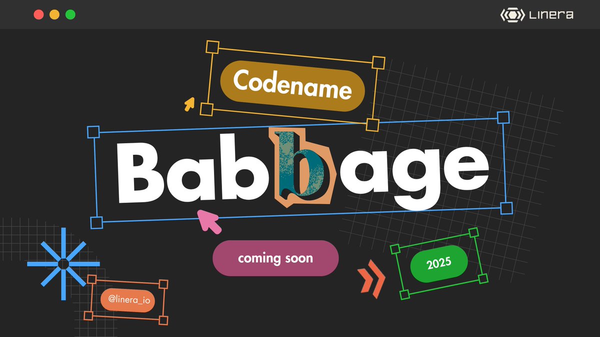 ololo7070's tweet photo. 👀 Codename: Babbage… coming soon

Something powerful is brewing at @linera_io.
Scalability? Check. Speed? Check. Mystery? Absolutely.

Stay tuned—this one’s going to change the game. 🔥 https://t.co/qKipuzEidi