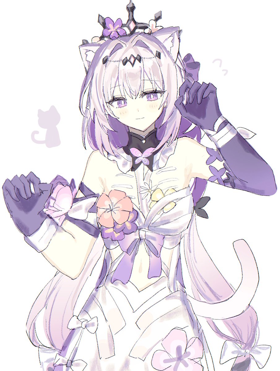 qz1c_'s tweet image. 🐈💜 #HonkaiStarRail #Castorice