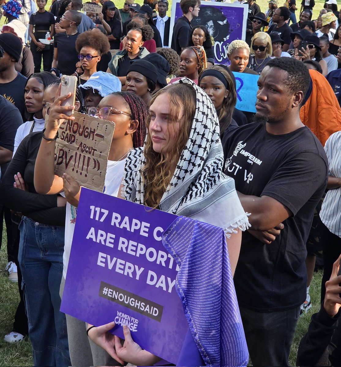 117 rape cases are reported every day in South Africa. #UnburyTheTruth #womenforchange