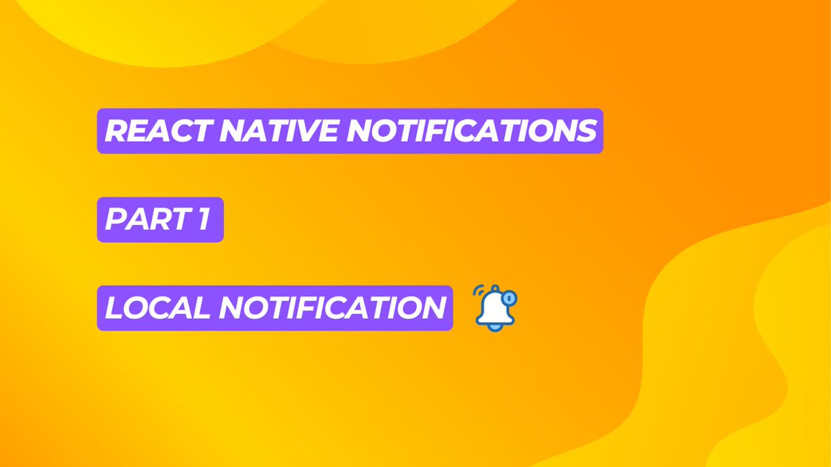 WebConceptTamil's tweet image. React Native Notification - Part 1 - Local Notification using Notifee youtu.be/pACefYLS9H4?si… via @YouTube