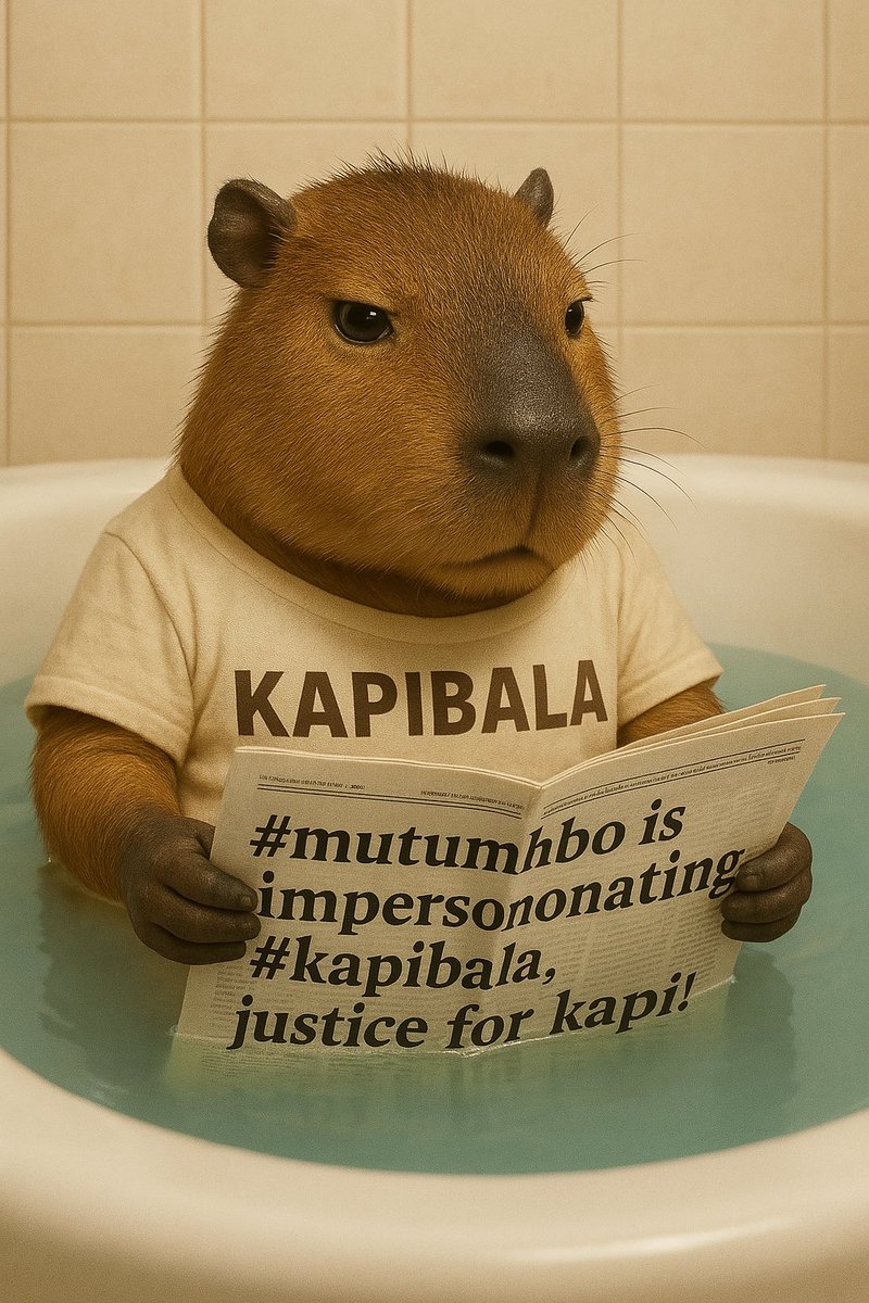 TegridyKoins's tweet photo. #mutumbo is a larp.  don't get rugged.  #Kapibala is his name.

9u6Bjgy8oVsY5bVAdBSxgUikCCYujpb1QPmvVKUwpump https://t.co/MCAy9hDdSL