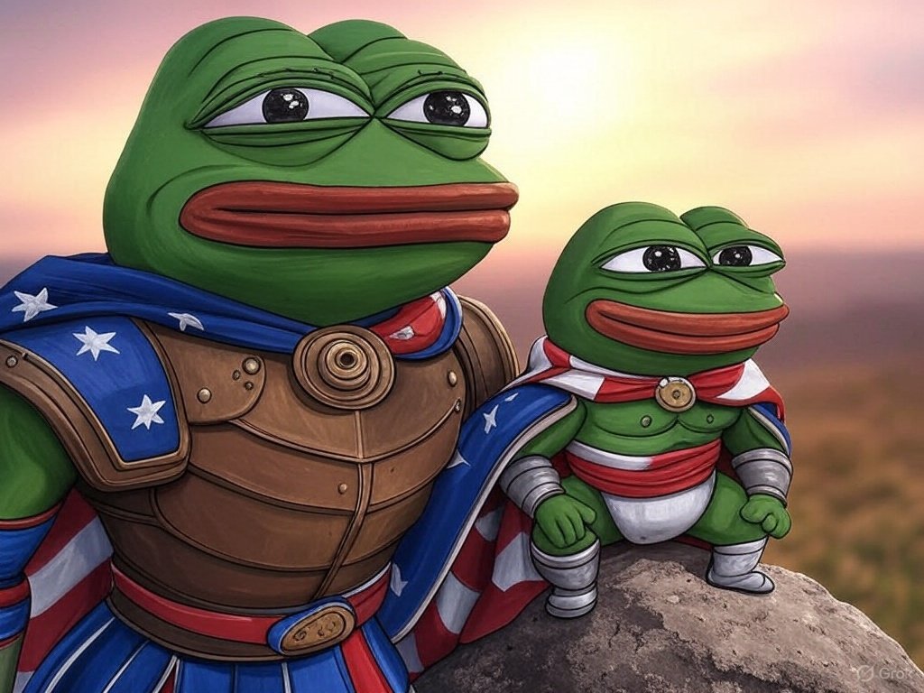 MinimusETH's tweet photo. @EvasTeslaSPlaid Kekius Maximus (Father) and Kekius Minimus (Son) https://t.co/98sD6pTMCv