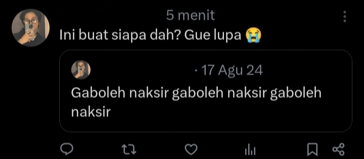 Kalian pernah kayak gini juga ga sih? -rl