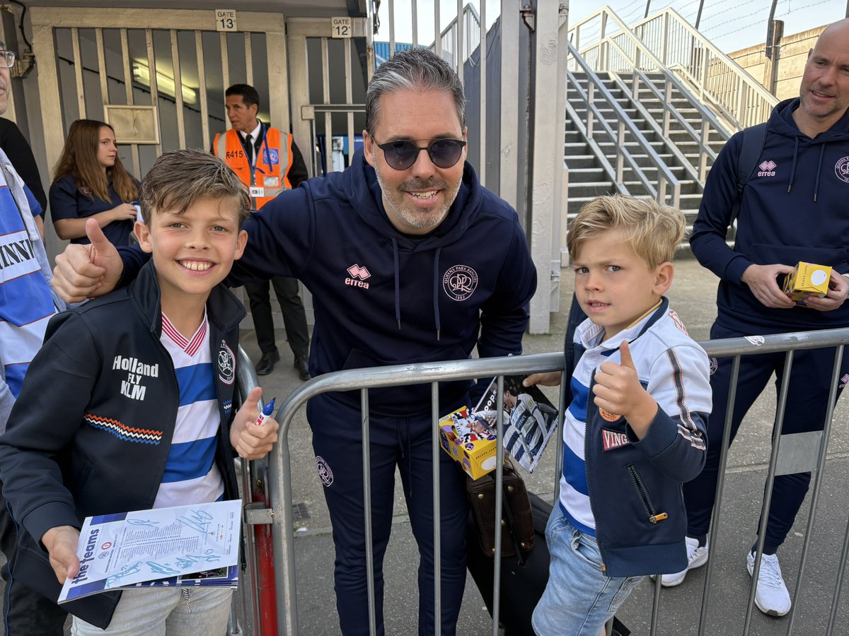 GunnerGribble's tweet photo. Great weekend @QPR with Oliver and James. https://t.co/5tAvSN5Ss6