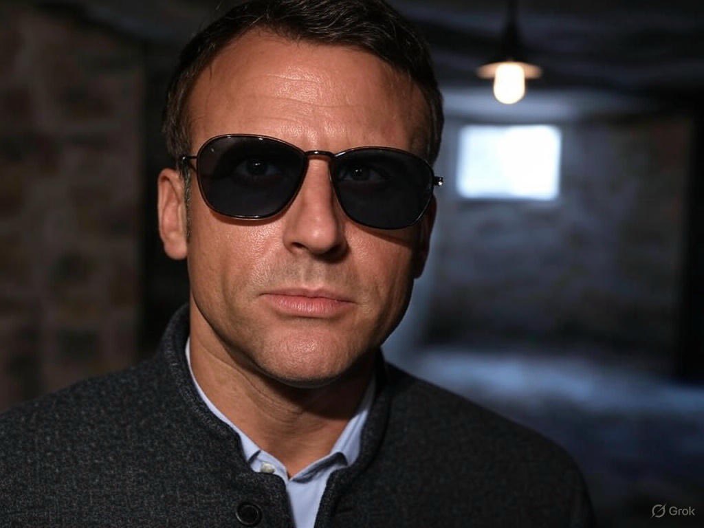 LMBDDE95's tweet image. 🚨 EXCLUSIF : Macron planque un livre ‘Comment survivre à une guerre atomique’ sous l’Élysée ! 📘😜 Entre deux croissants, il révise les chapitres : ‘Bunker chic’ et ‘Comment garder ses lunettes stylées sous fallout’. Des tips à partager, Manu ? ☢️ #HumourNoir #ApocalypseMode