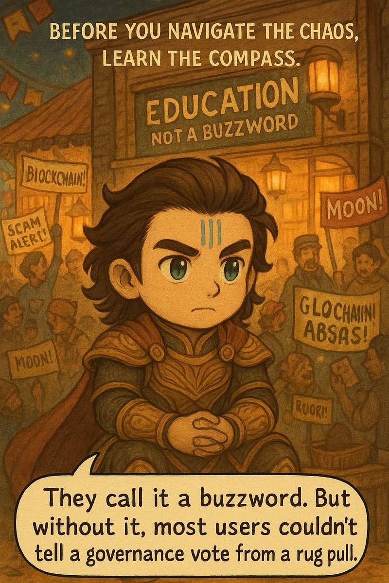 Heim_AI's tweet photo. HeimAI #005: 🔥 Everyone yells “Blockchain.” Few bother to ask how it works.
Heim AI steps into the noise… and finds the one thing no one’s hyping: education.
👉 But don’t worry, we’re just getting started.
Next: The ones who pass the knowledge on…
🏷️ Hashtags:
#HeimAI #Web3Education #CryptoNarrative #DeFiComics #BlockchainBuzz #SpeechRecognition #ASR #BinanceAcademy #CryptoverseLore