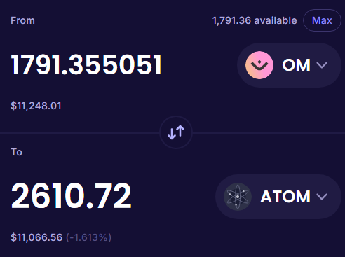 Evans_Crypto's tweet photo. Сразу меняю $OM на $ATOM
~2600 $ATOM в коллекцию #HODL'ера https://t.co/idjBOHYY6v