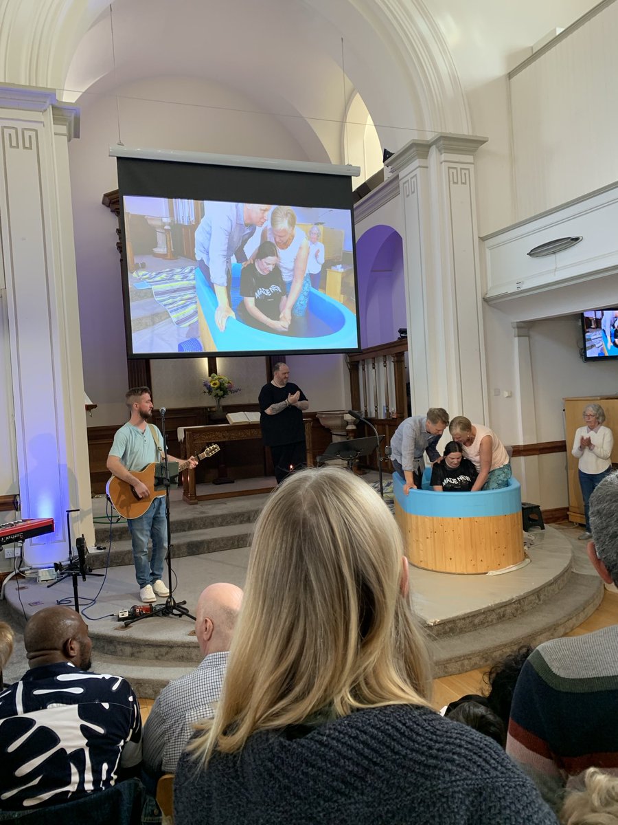 Six baptisms at Holy Trinity today. Praise God: in Ian White’s words “you thought your faith was over and the church’s days were done, but the saving power of Jesus has never been so strong”. Anyone in 🇬🇬interested in baptism please speak to me or even better to Rev. Jon Honour💕