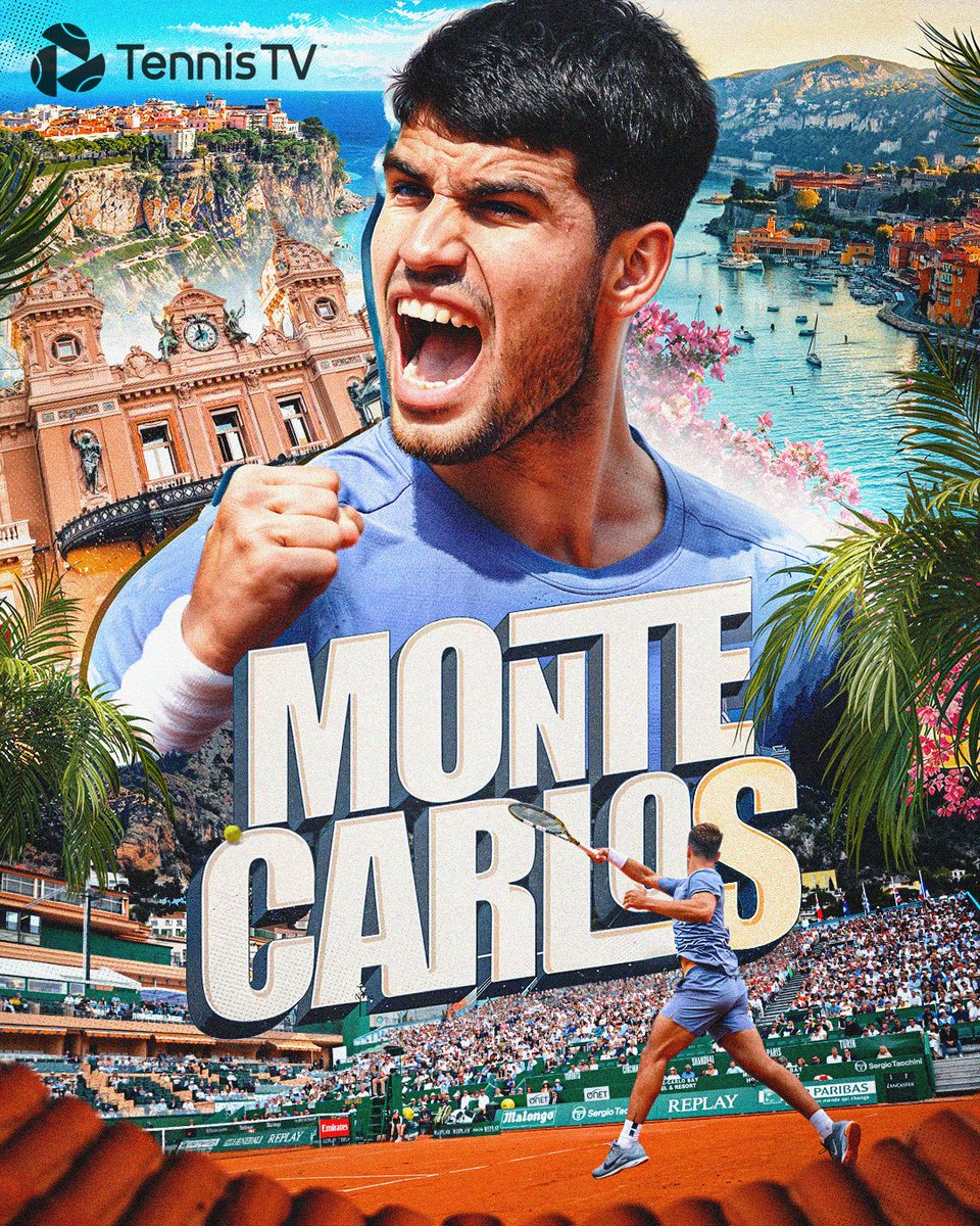 Tennis TV (@tennistv) on Twitter photo MONTE CARLOS 🏆🇲🇨
<a href="/carlosalcaraz/">Carlos Alcaraz</a> wins his FIRST Monte-Carlo crown 👑
#RolexMonteCarloMasters MONTE CARLOS 🏆🇲🇨
<a href="/carlosalcaraz/">Carlos Alcaraz</a> wins his FIRST Monte-Carlo crown 👑
#RolexMonteCarloMasters