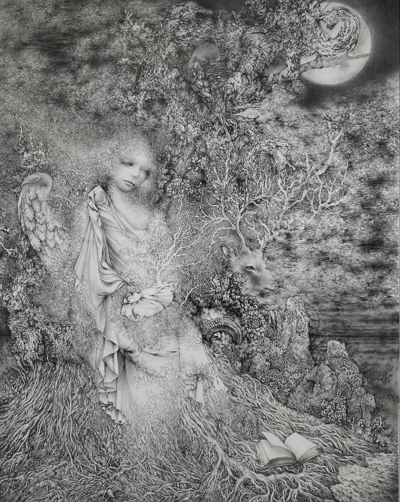 銀座の画廊で「山田彩加展」 リトグラフ・直筆画など15作品