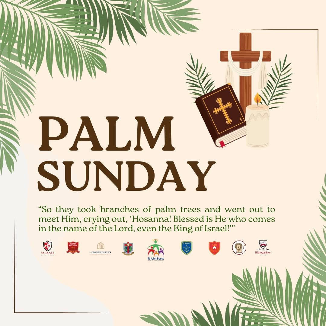 StJohnBoscoCA's tweet photo. Palm Sunday β
βLord, we lift up your name. With hearts full of praise; be exalted, o Lord my God! Hosanna in the highest!β
#sjbca #catholiclife #PalmSunday #ukschool https://t.co/h1UQkaWtuK