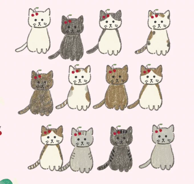 猫ちゃんイラスト 何か作りたい…
