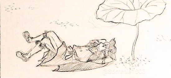 @huwa_ro ほんとは違う理由でしたが別バージョンも描いてまして☺️銀パロです 