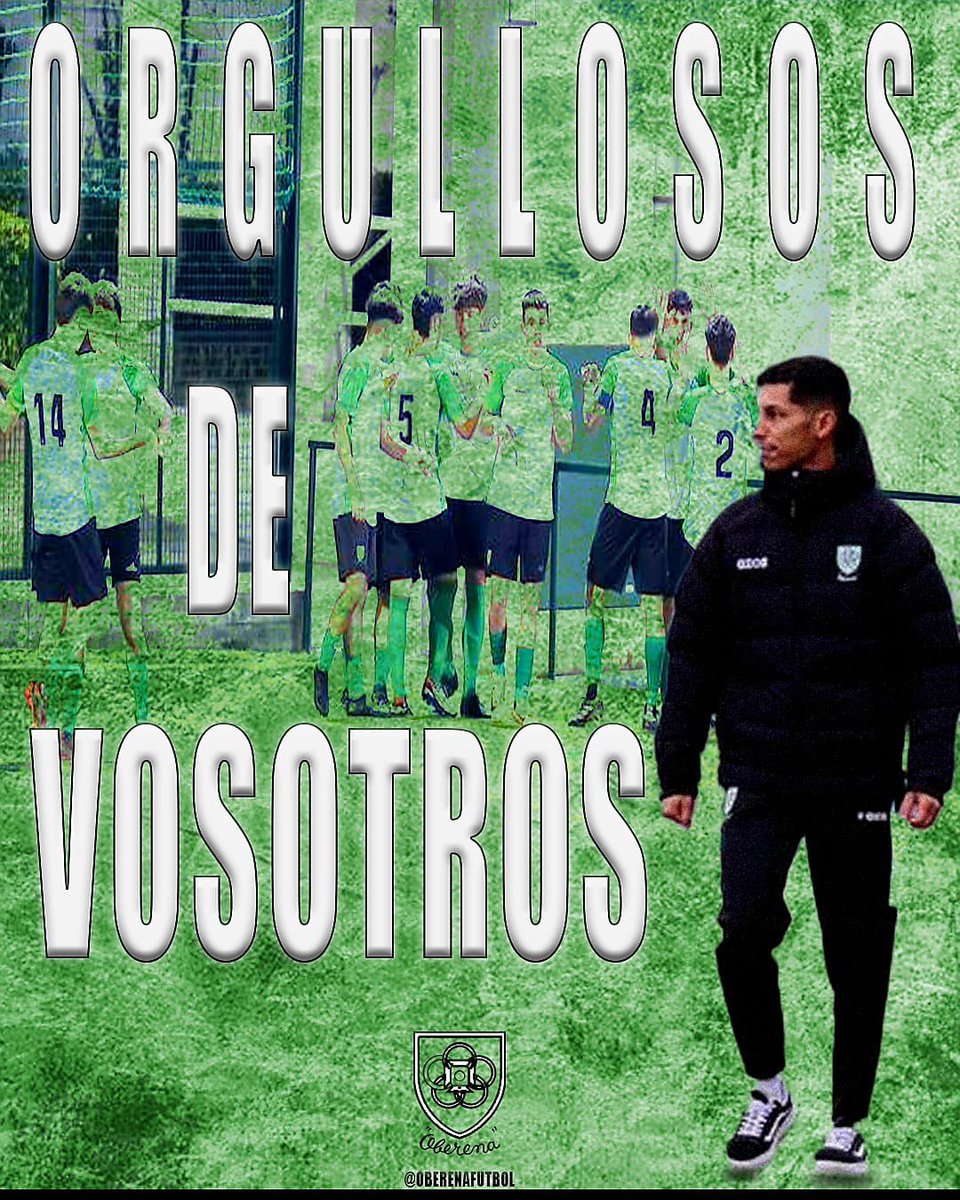 🟢 Mucho orgullo de la temporada de nuestro Juvenil B, que lo han dado todo hasta el final, haciéndonos soñar con un doble ascenso. Enhorabuena a Jugadores y Cuerpo Técnico por tanto trabajo y tan bueno. 

⚪️ #AupaOberena