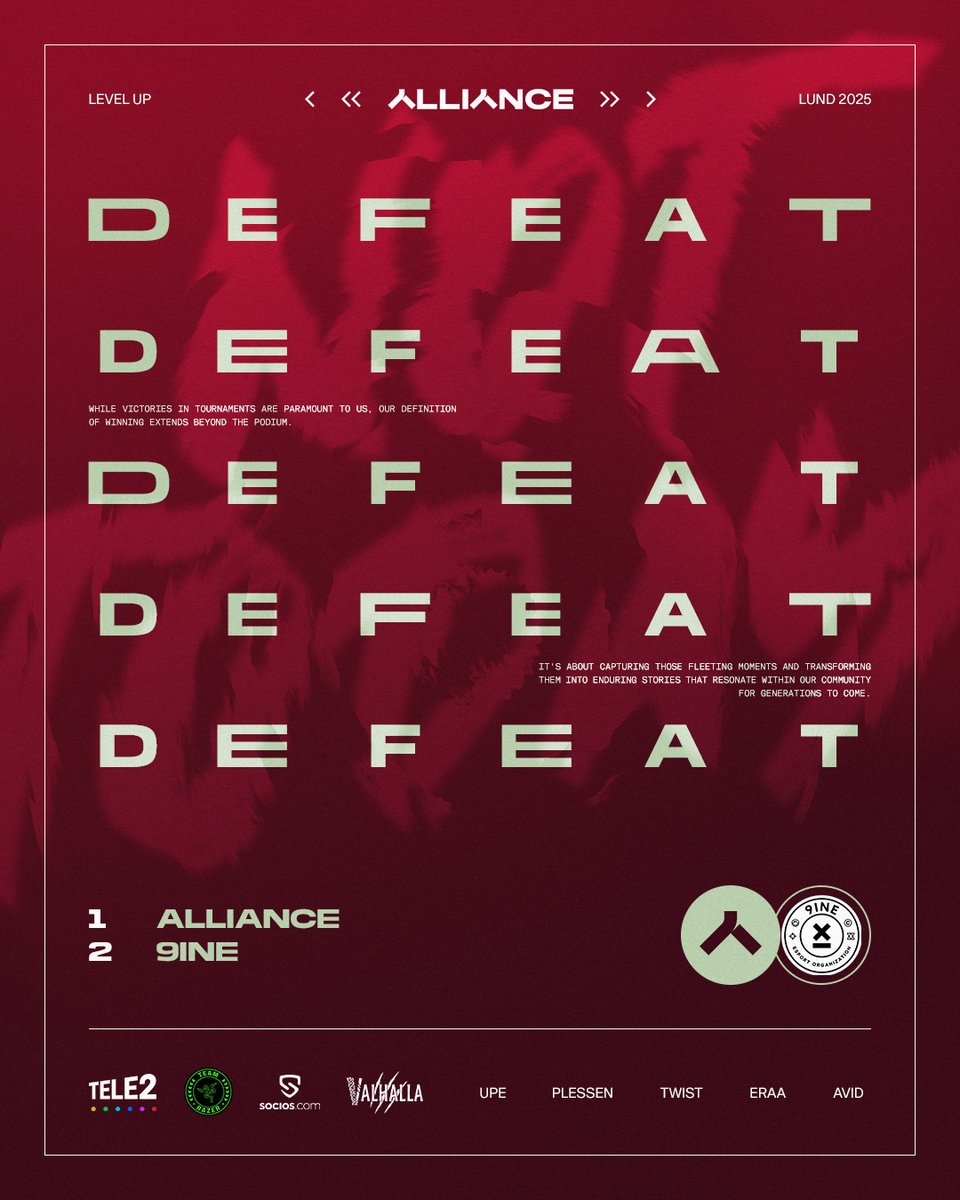 LevelUpLund is over.

<a href="/9INEGG/">9INE Pusulabet</a> take the final map in a 11-13 nailbiter. GGWP🤝